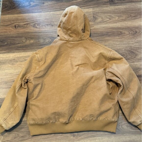 Carhartt Jacket Men XXL Brown Washed Duck Active Durable Workwear Classic - Picture 3 of 3